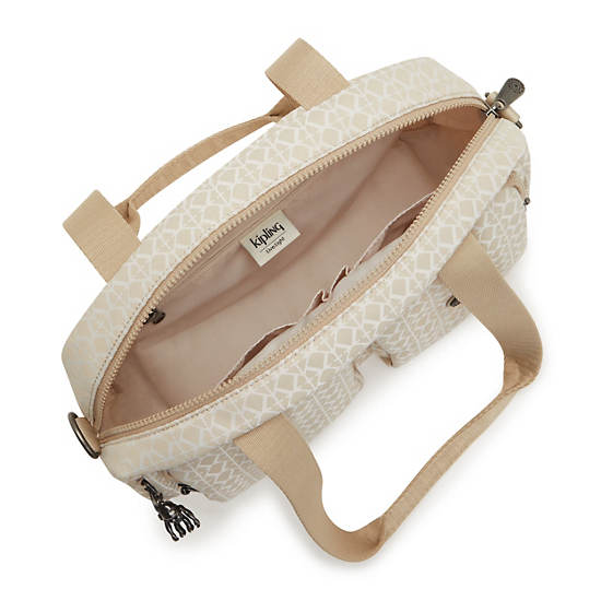 Kipling Cool Defea Klassiska Printed Axelväska Beige | SE 1825LI